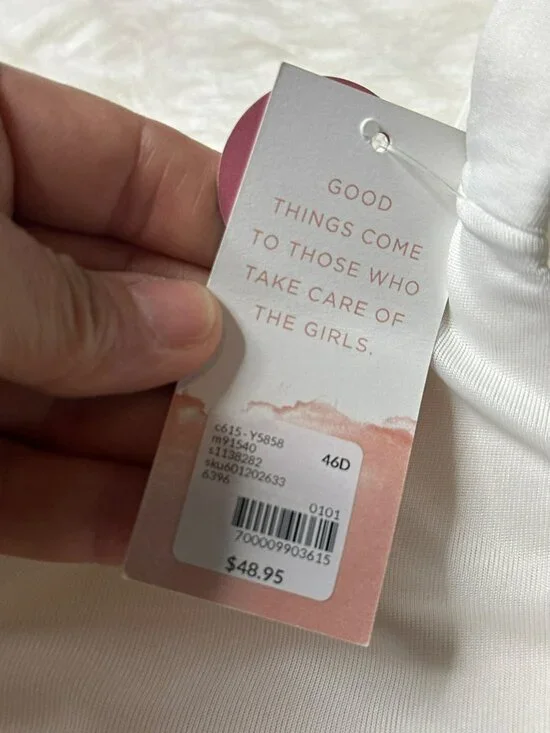 Cacique Lightly Lined Balconette 46D Bright White Hidden Underwire NWT - Picture 6 of 13